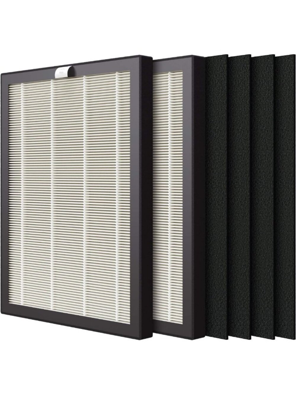 Premium HEPA Replacement Filter 2 Pack with Carbon Pre Filters for Air Purifier
